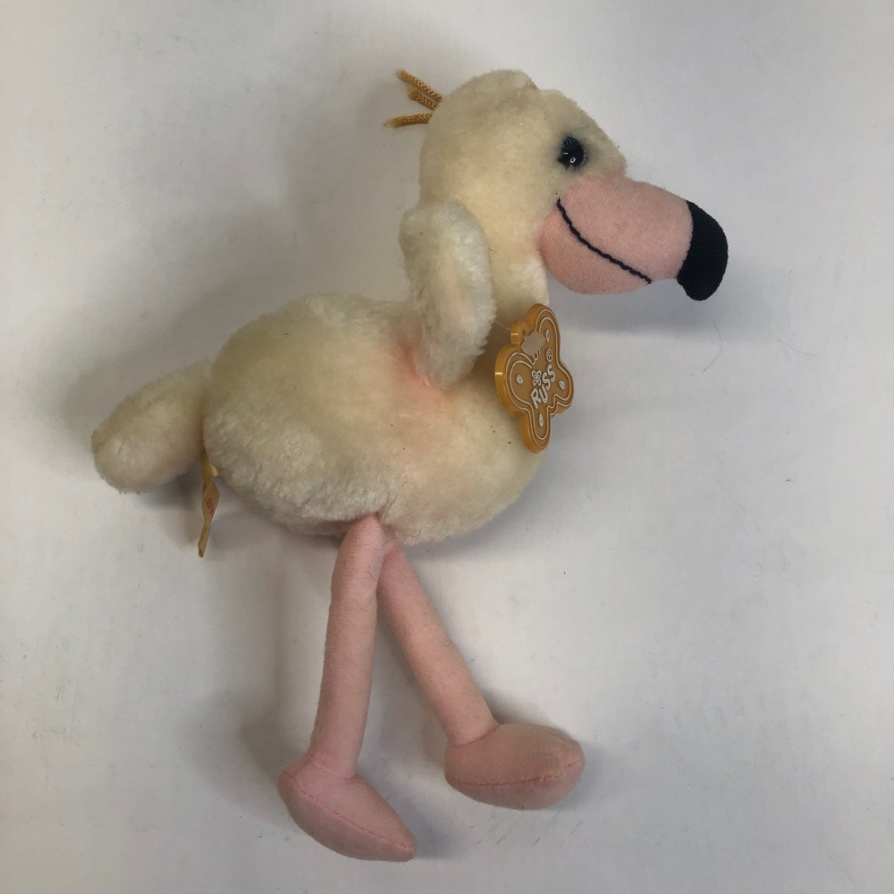 Russ Berrie Laverne Flamingo Plush‎ Stuffed Animal Toy Vintage Collectible
